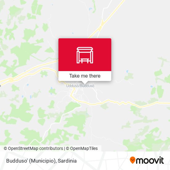 Budduso' (Municipio) map