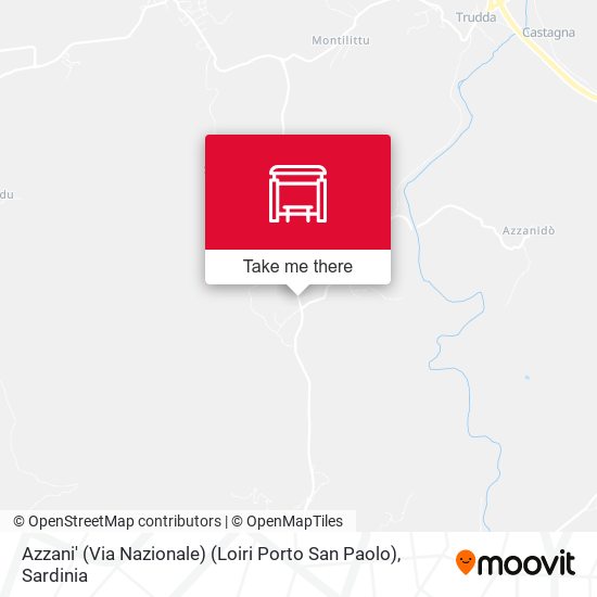 Azzani' (Via Nazionale) (Loiri Porto San Paolo) map