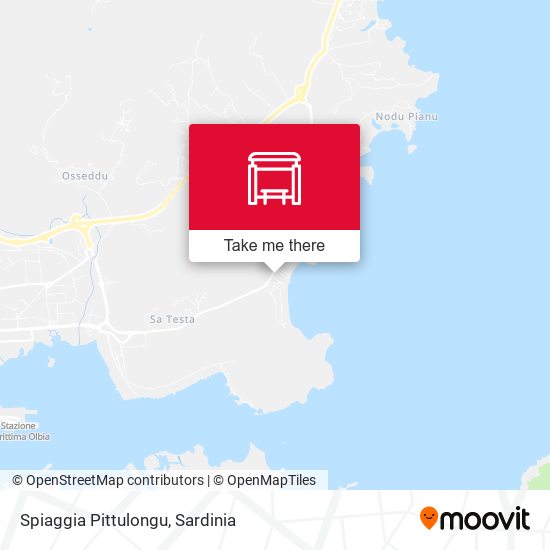 Spiaggia Pittulongu map