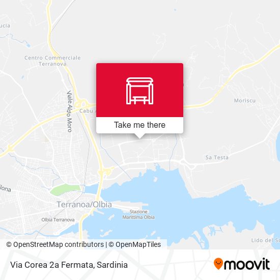 Via Corea 2a Fermata map