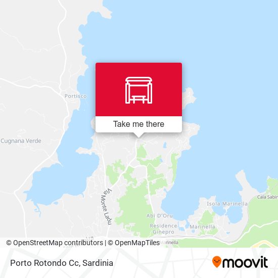 Porto Rotondo Cc map