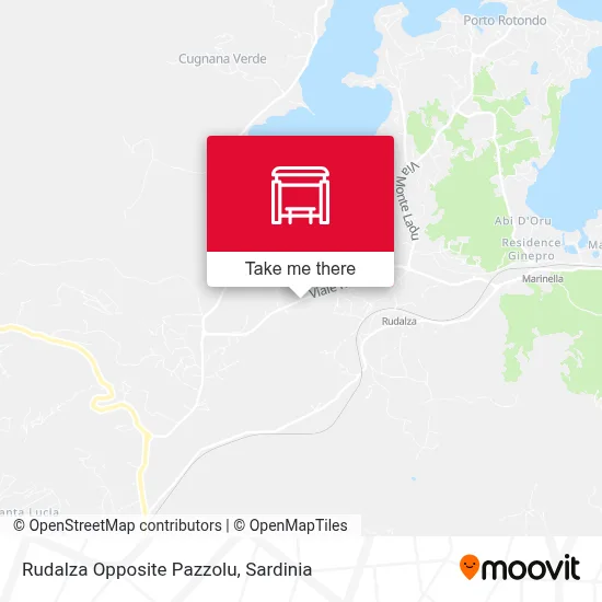 Rudalza Opposite Pazzolu map