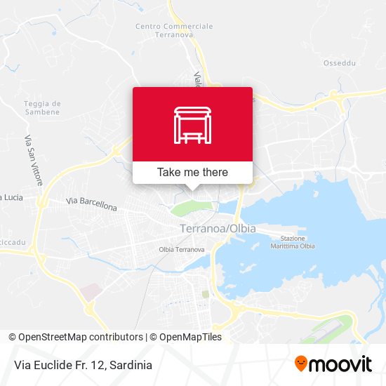 Via Euclide Fr. 12 map