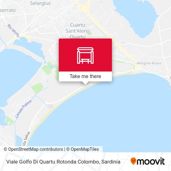 Viale Golfo Di Quartu Rotonda Colombo map