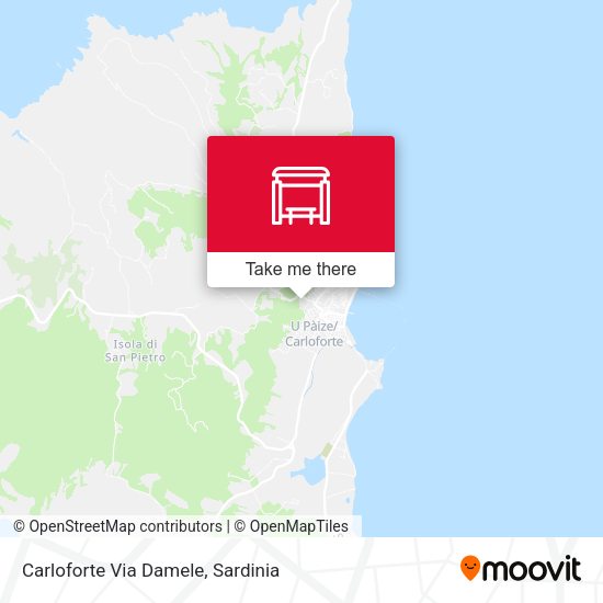 Carloforte Via Damele map