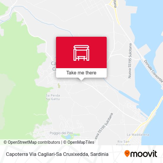 Capoterra Via Cagliari-Sa Cruxixedda map