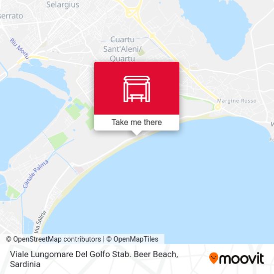 Viale Lungomare Del Golfo Stab. Beer Beach map