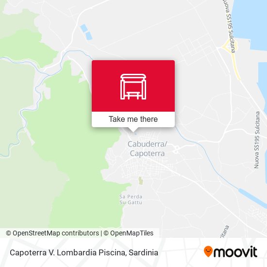 Capoterra V. Lombardia Piscina map