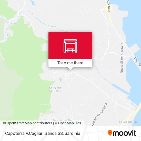 Capoterra V.Cagliari Banca SS map