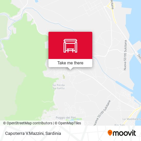 Capoterra V.Mazzini map