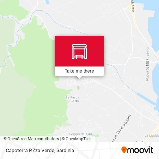 Capoterra P.Zza Verde map
