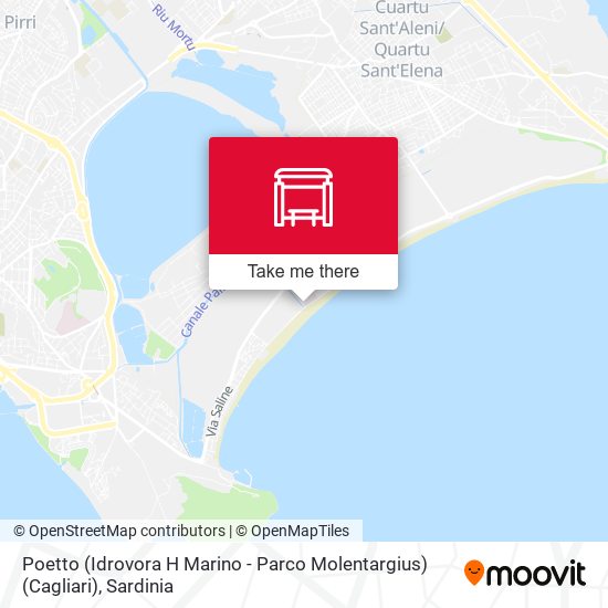 Poetto (Idrovora H Marino - Parco Molentargius) (Cagliari) map
