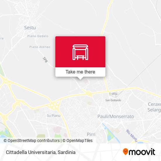 Cittadella Universitaria map