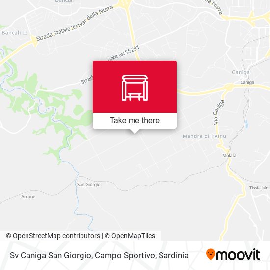 Sv Caniga San Giorgio, Campo Sportivo map