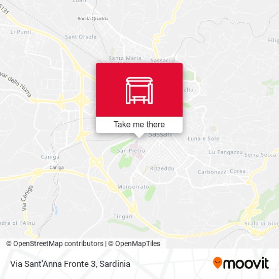 Via Sant'Anna Fronte 3 map