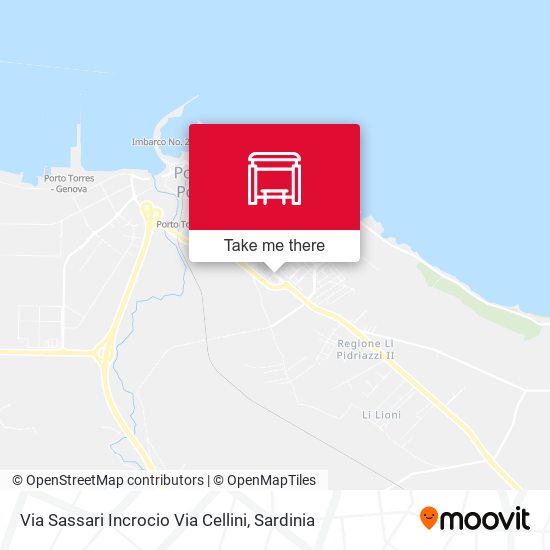 Via Sassari Incrocio Via Cellini map