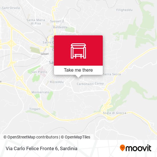 Via Carlo Felice Fronte 6 map