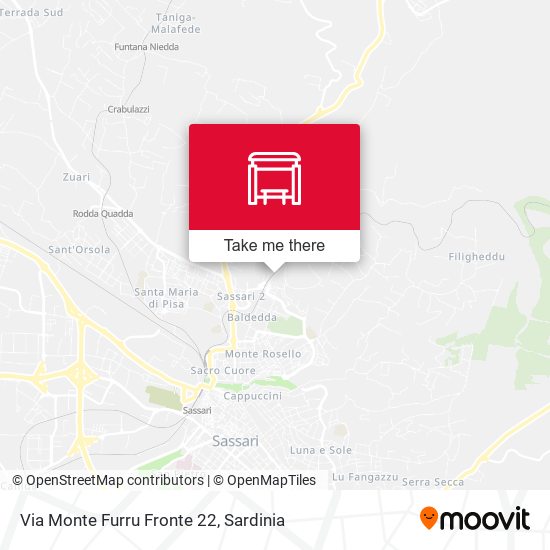 Via Monte Furru Fronte 22 map