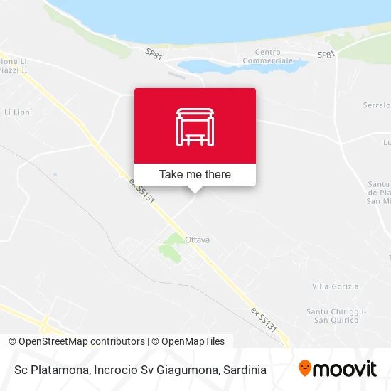 Sc Platamona, Incrocio Sv Giagumona map
