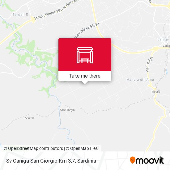 Sv Caniga San Giorgio Km 3,7 map