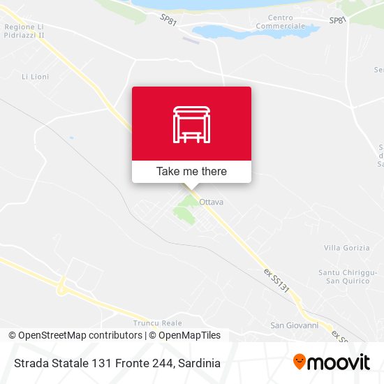 Strada Statale 131 Fronte 244 map
