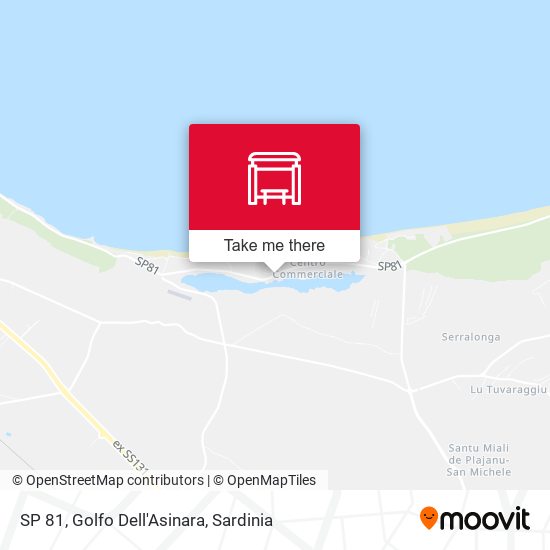 SP 81, Golfo Dell'Asinara map