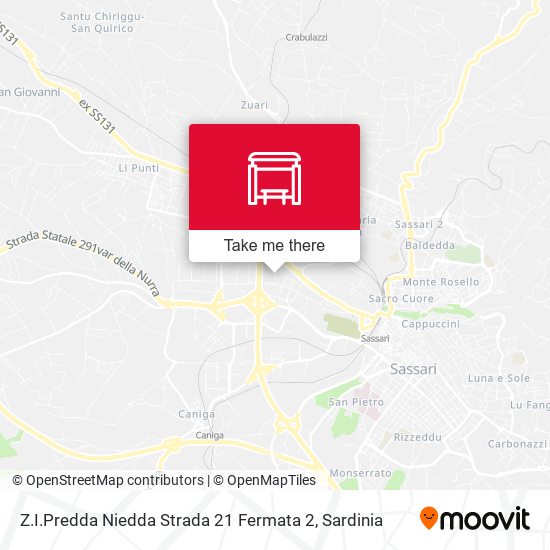 Z.I.Predda Niedda Strada 21 Fermata 2 map