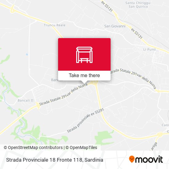 Strada Provinciale 18 Fronte 118 map