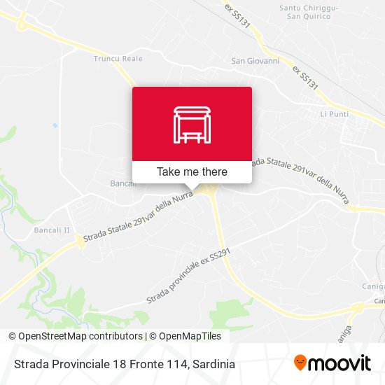 Strada Provinciale 18 Fronte 114 map