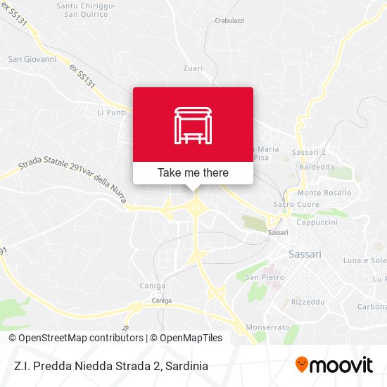 Z.I. Predda Niedda Strada 2 map