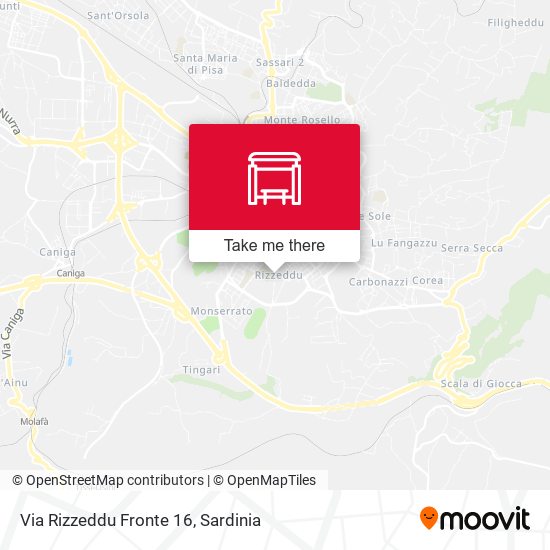 Via Rizzeddu Fronte 16 map