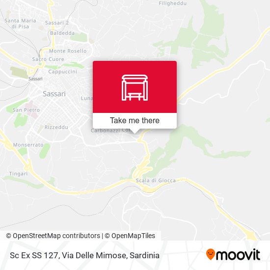 Sc Ex SS 127, Via Delle Mimose map