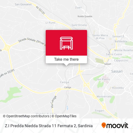 Z.I Predda Niedda Strada 11 Fermata 2 map