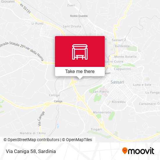 Via Caniga 58 map