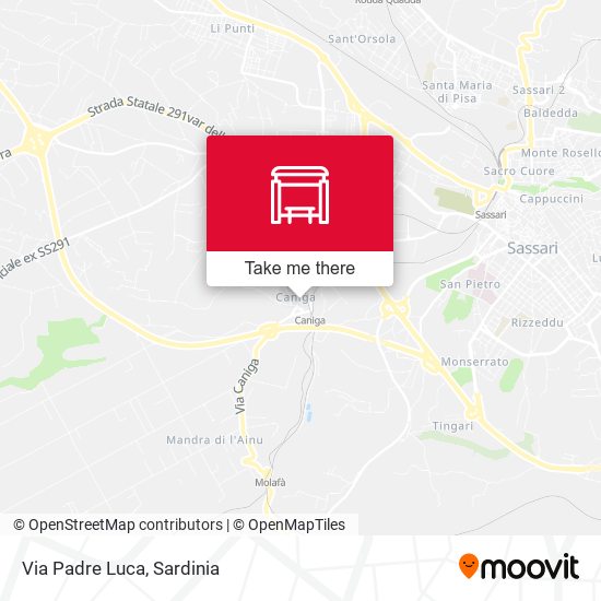 Via Padre Luca map