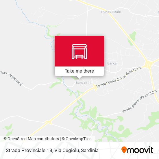 Strada Provinciale 18, Via Cugiolu map