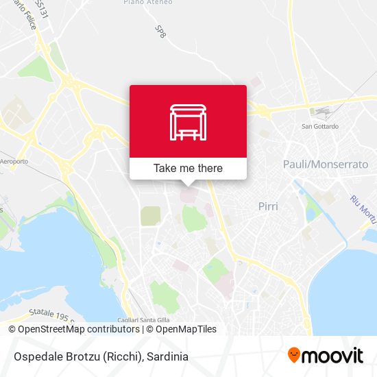Ospedale Brotzu (Ricchi) map