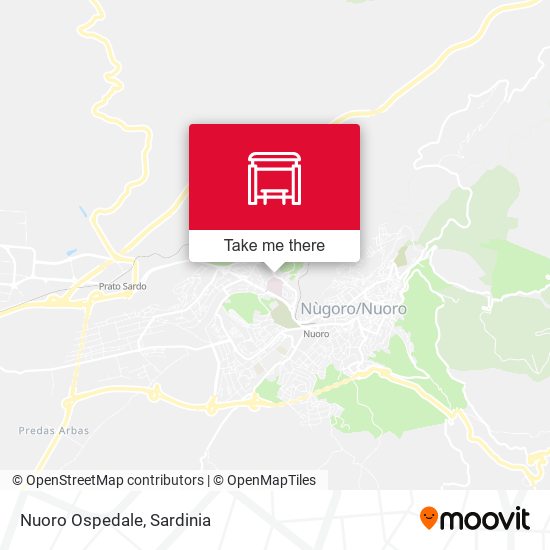 Nuoro Ospedale map