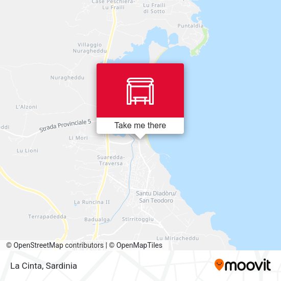 La Cinta map