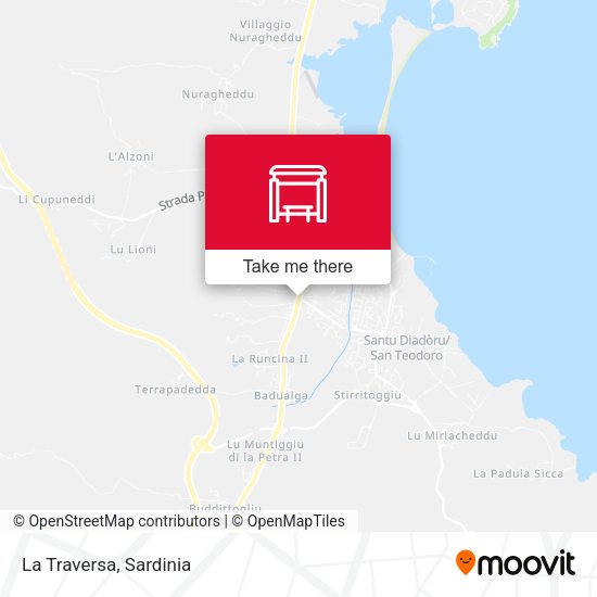 La Traversa map