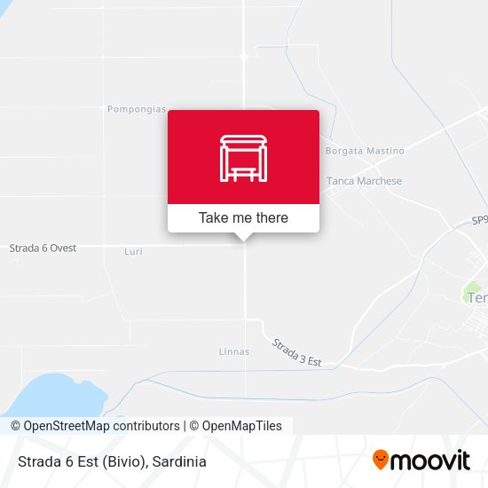 Strada 6 Est (Bivio) map