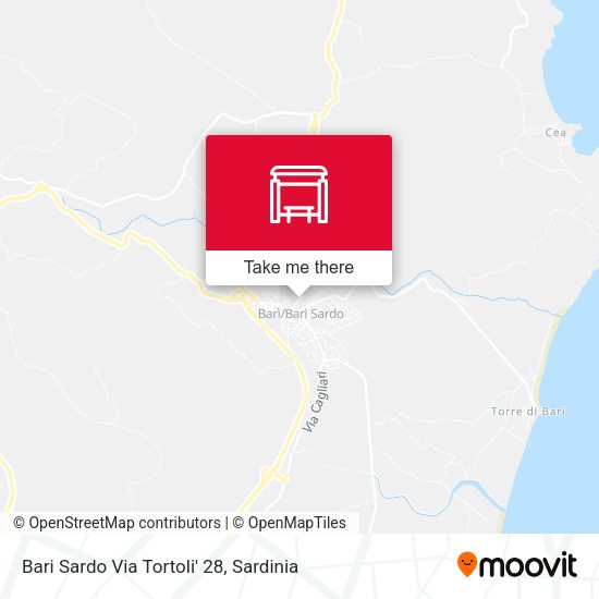 Bari Sardo Via Tortoli' 28 map