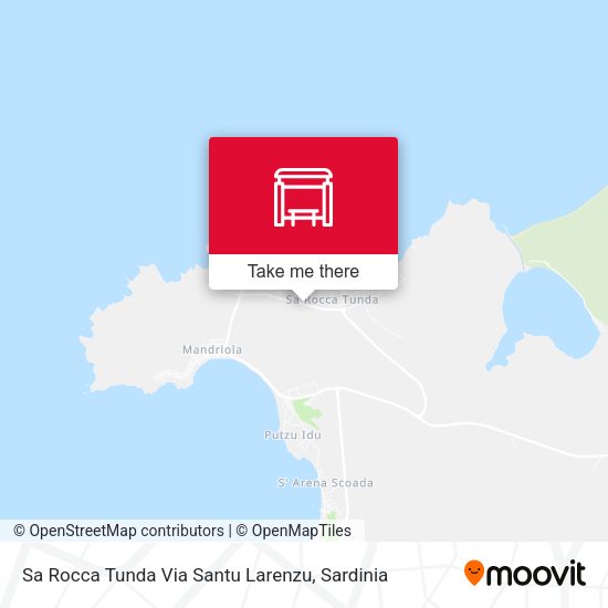 Sa Rocca Tunda Via Santu Larenzu map