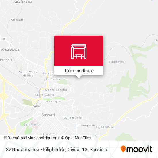 Sv Baddimanna - Filigheddu, Civico 12 map