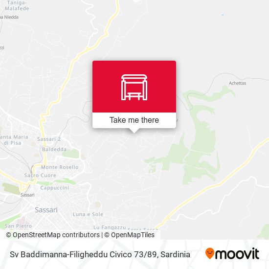Sv Baddimanna-Filigheddu Civico 73 / 89 map