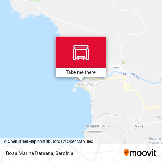 Bosa Marina Darsena map