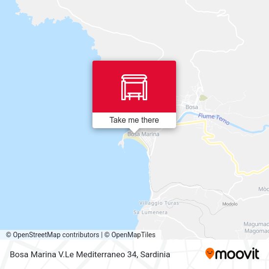 Bosa Marina V.Le Mediterraneo 34 map