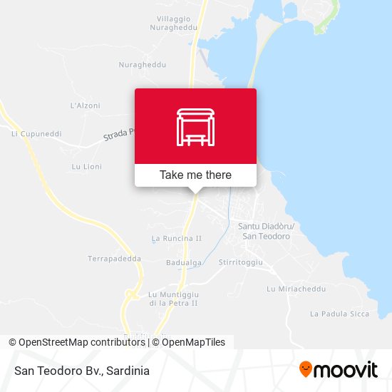 San Teodoro Bv. map