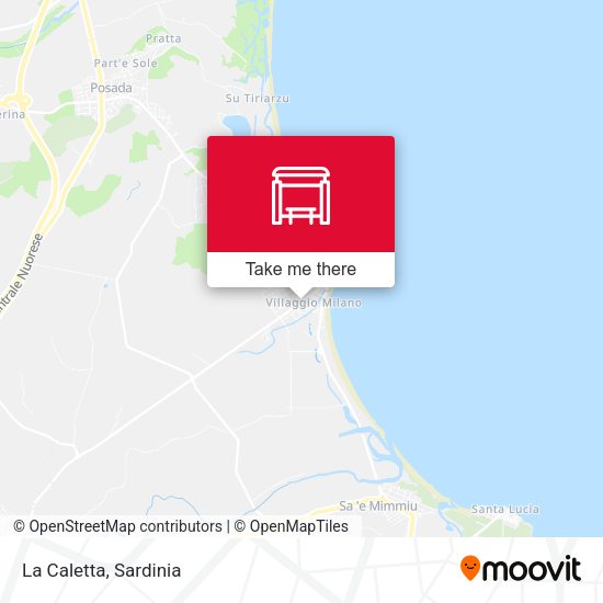 La Caletta map