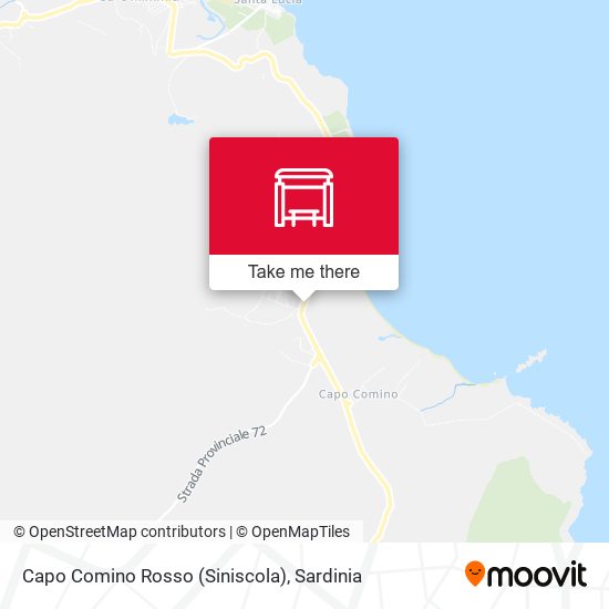 Capo Comino Rosso (Siniscola) map